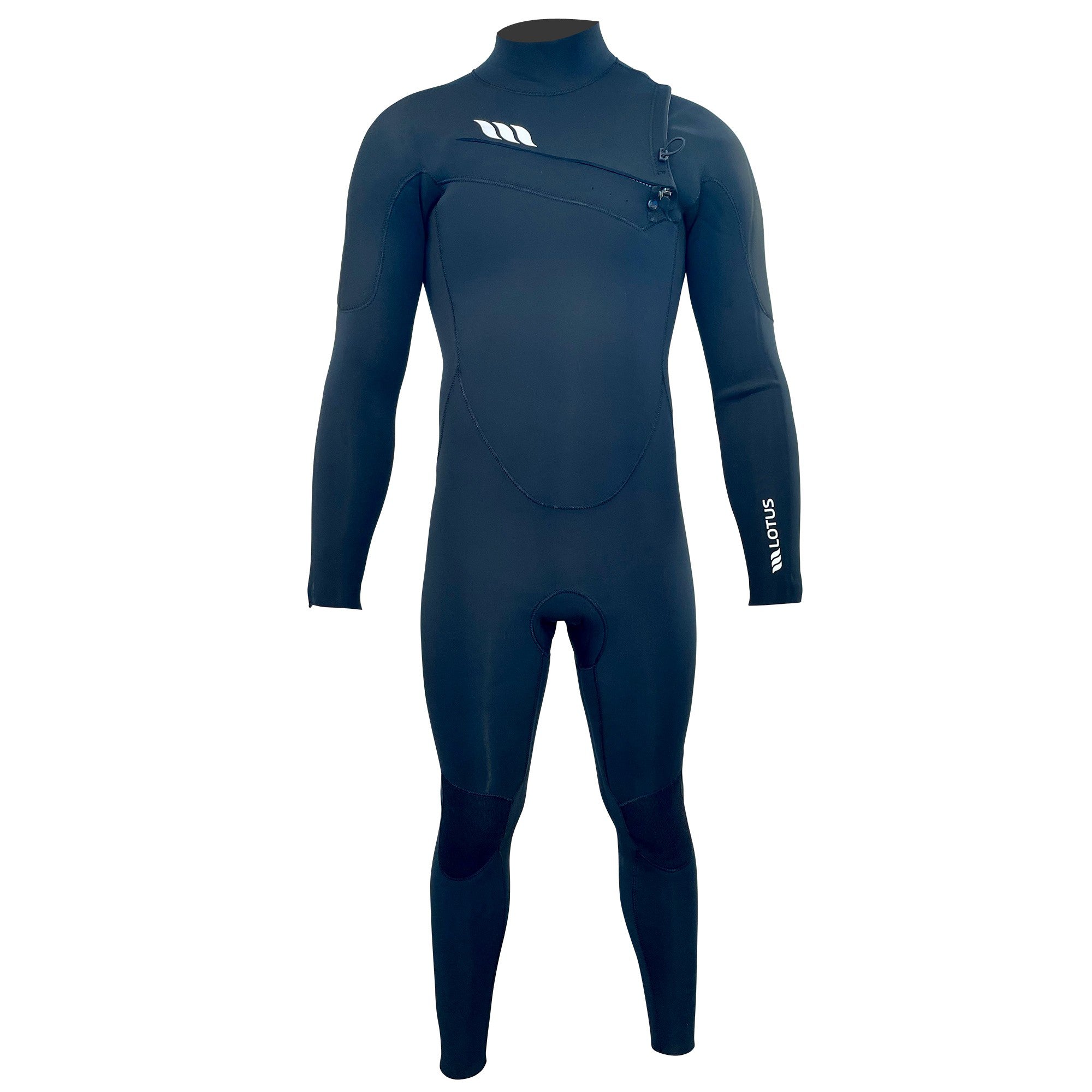 WEST - Traje de neopreno de surf para niños - LOTUS Junior 3/2 mm con cremallera frontal - Negro