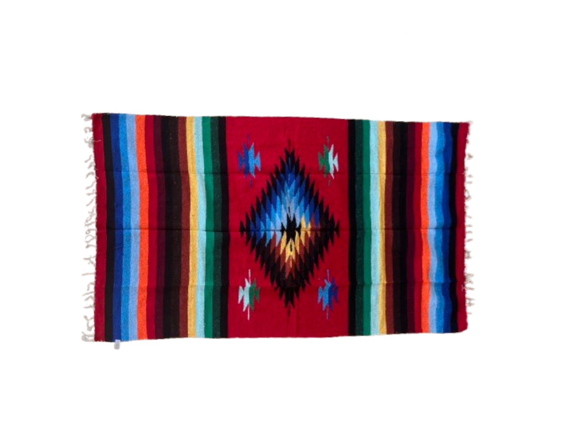 Woodstockshop - Mexican Patterned Blanket - Red