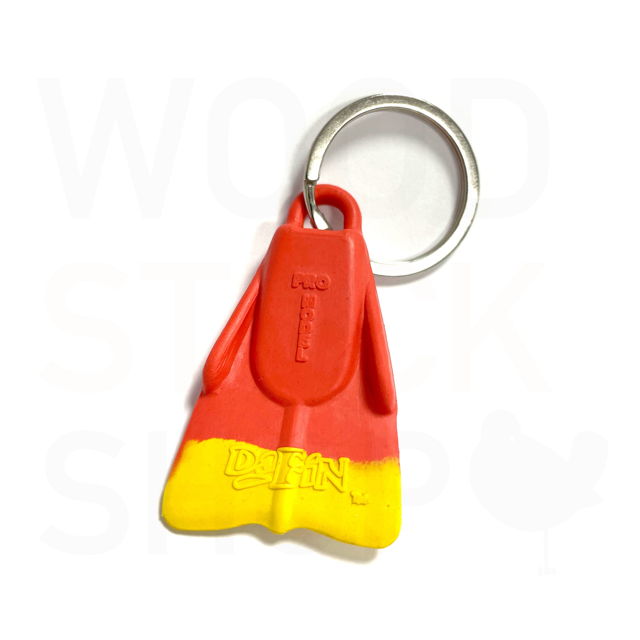 DAFIN - Llavero - Llavero Original - Rojo / Amarillo