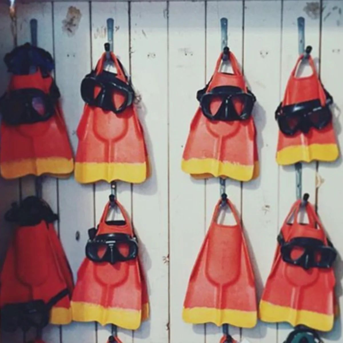 DA FIN - Aletas de bodyboard, bodysurf, lifeguard - Rojo / Amarillo 