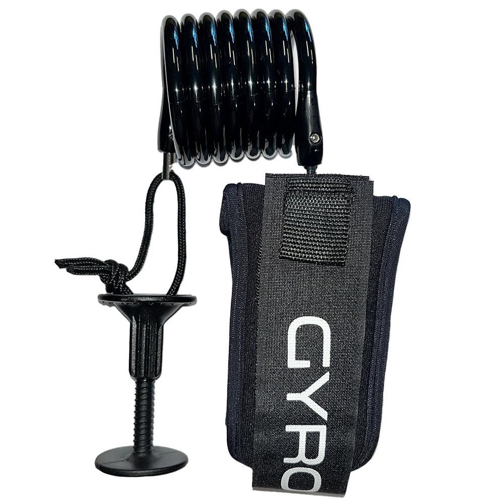 Bodyboard GYROLL Variable Arm Bicep Leash - Black