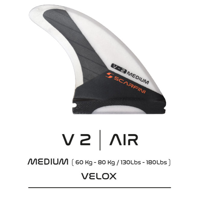 Set of 3 SCARFINI fins - AIR-CARBON FIBERGLASS FIN (size M) (Future)