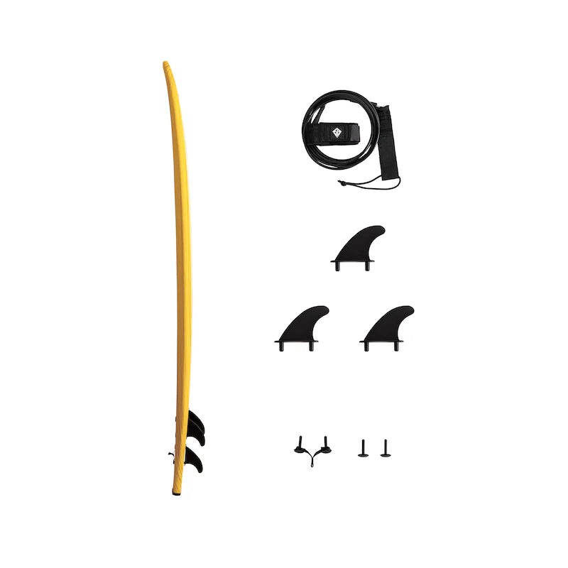 CBC - Foam surfboard - 9'0 - Woodeck - Navyblue