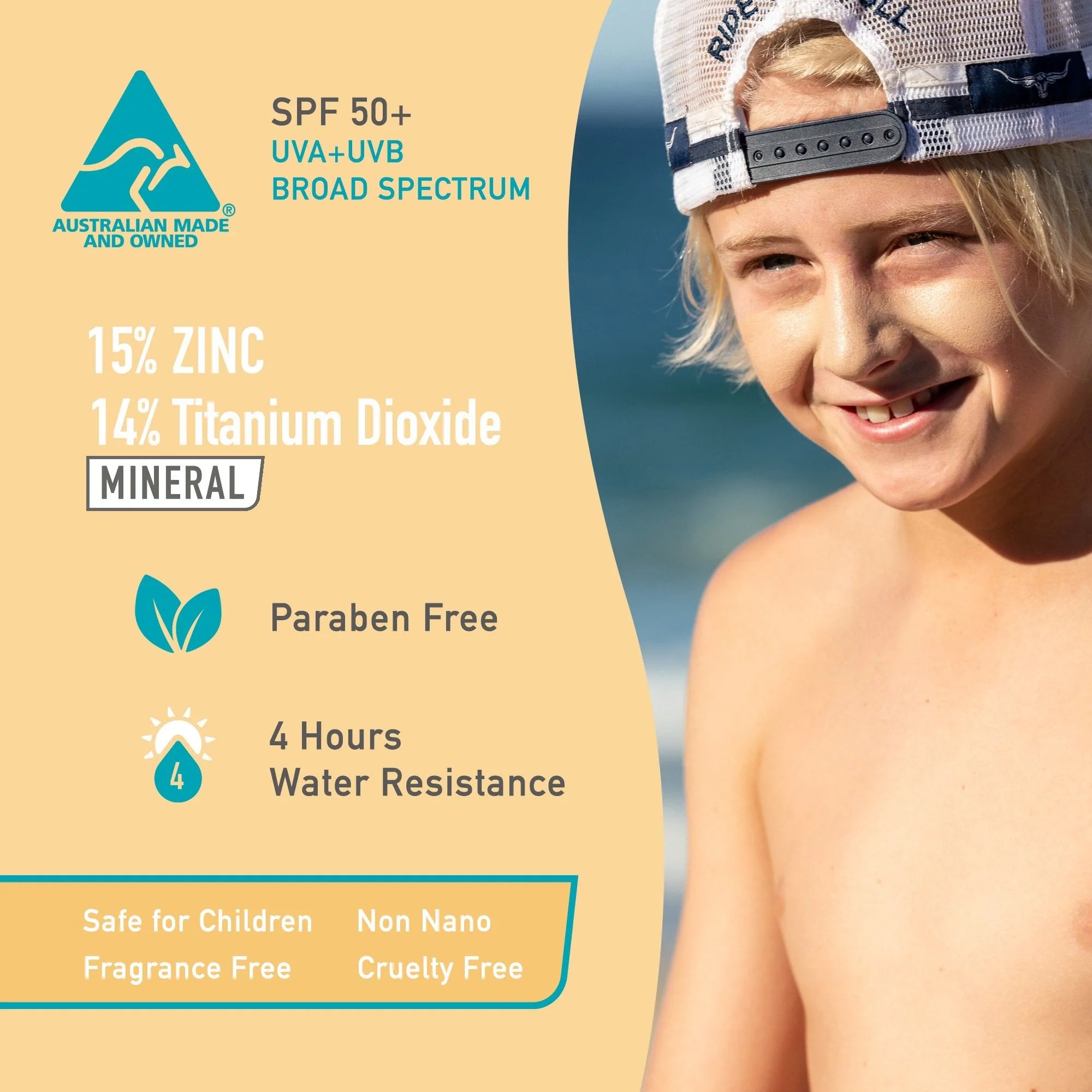 SUN ZAPPER - Barra de zinc - Carne SPF 30+