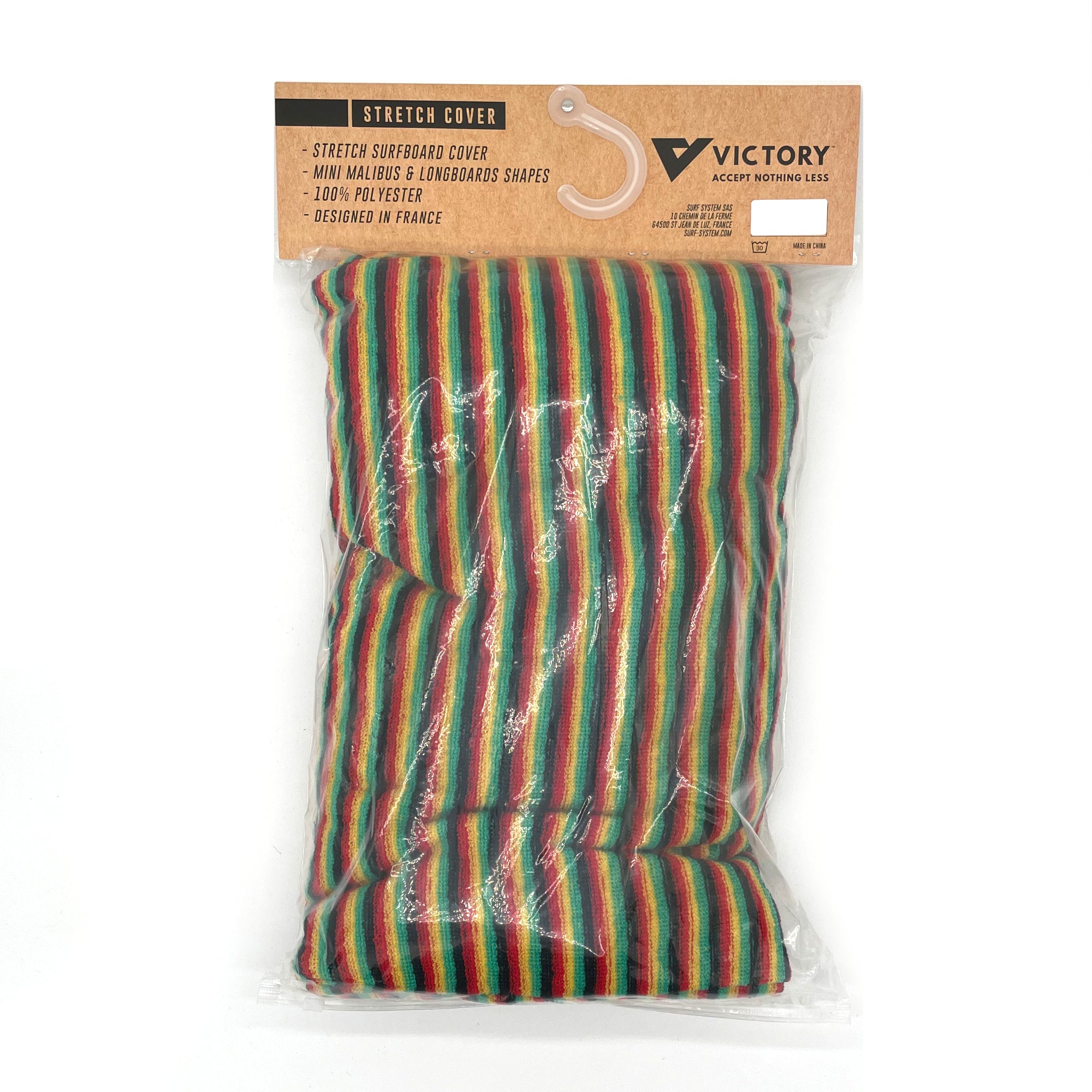 VICTORY - Longboard stretch cover - 7'2 - Rasta