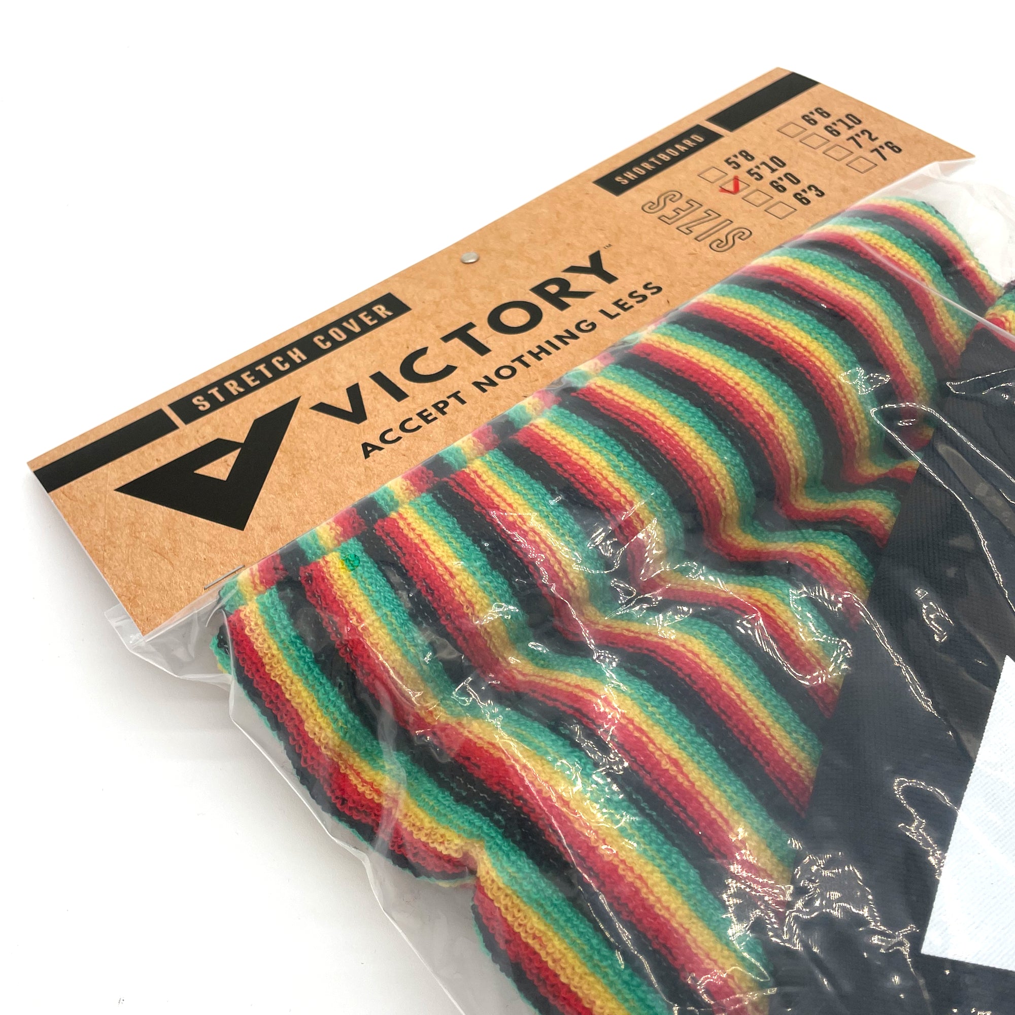 VICTORY - Housse chaussette surf - Shortboard - 5'10 - Rasta