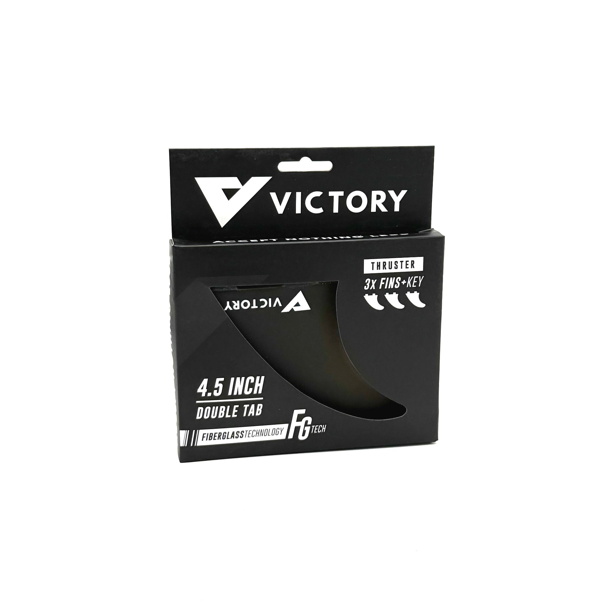 VICTORY - Juego de quillas Thruster Medium - Fibra de vidrio - Compatible con FCS