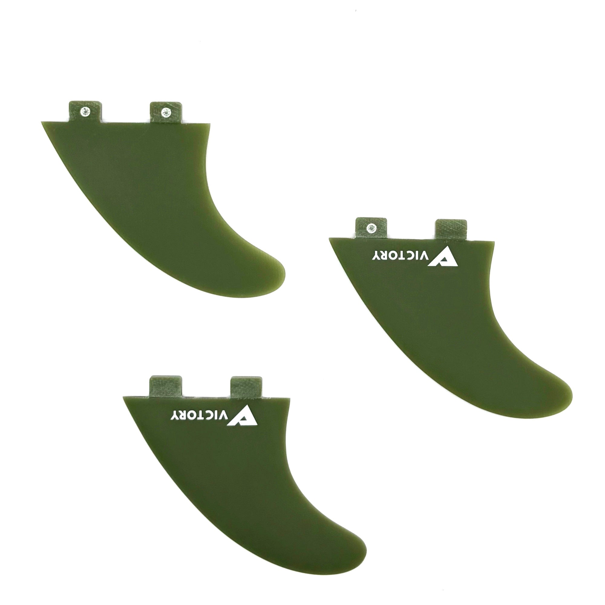 VICTORY - Juego de quillas Thruster Medium - Fibra de vidrio - Compatible con FCS