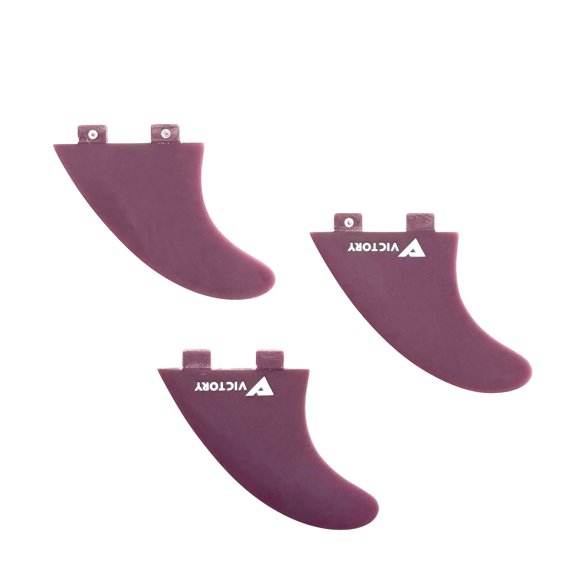 VICTORY - Juego de quillas Thruster Medium - Fibra de vidrio - Compatible con FCS