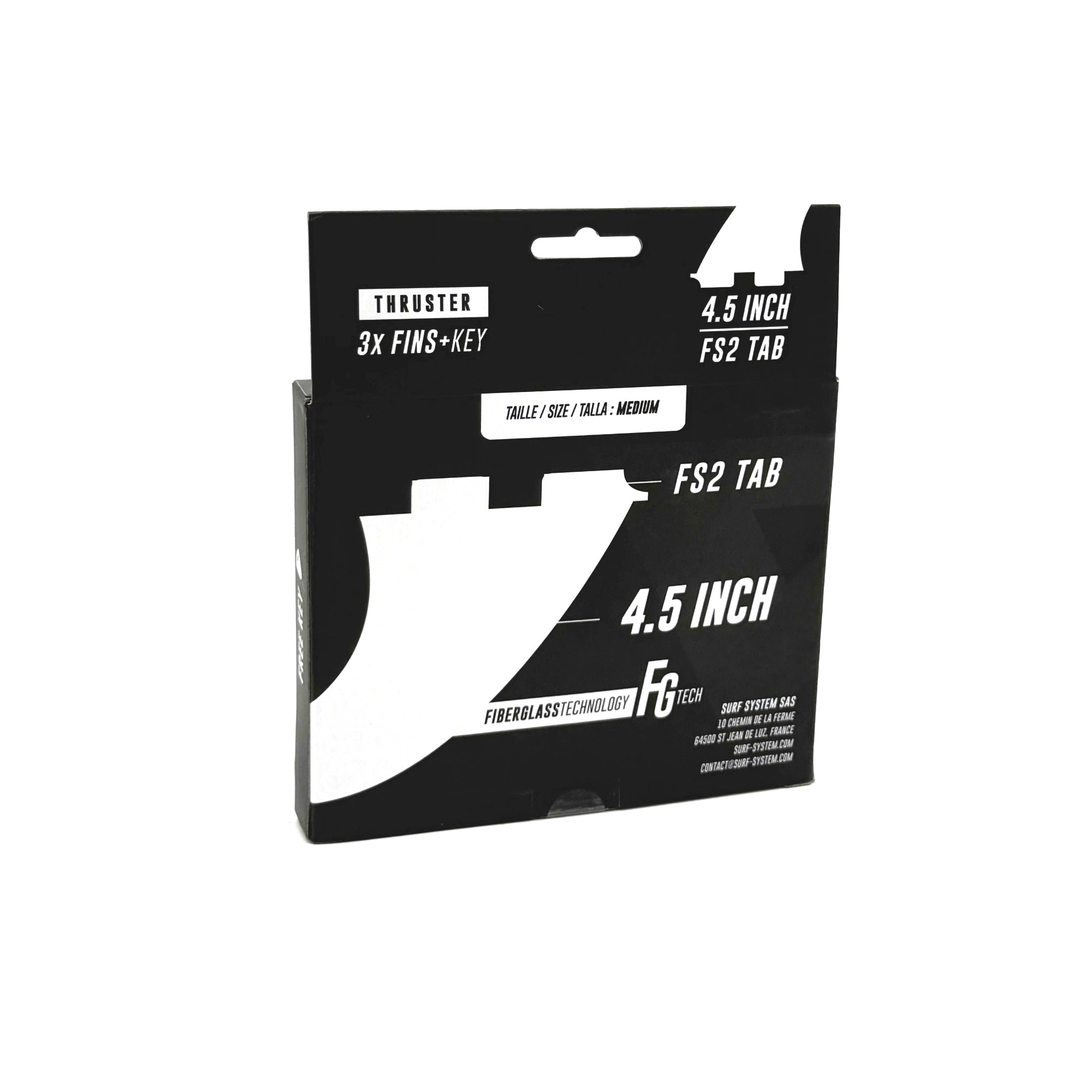 VICTORY - Juego de quillas Medium Thruster - Fibra de vidrio - Compatible con FCS 2