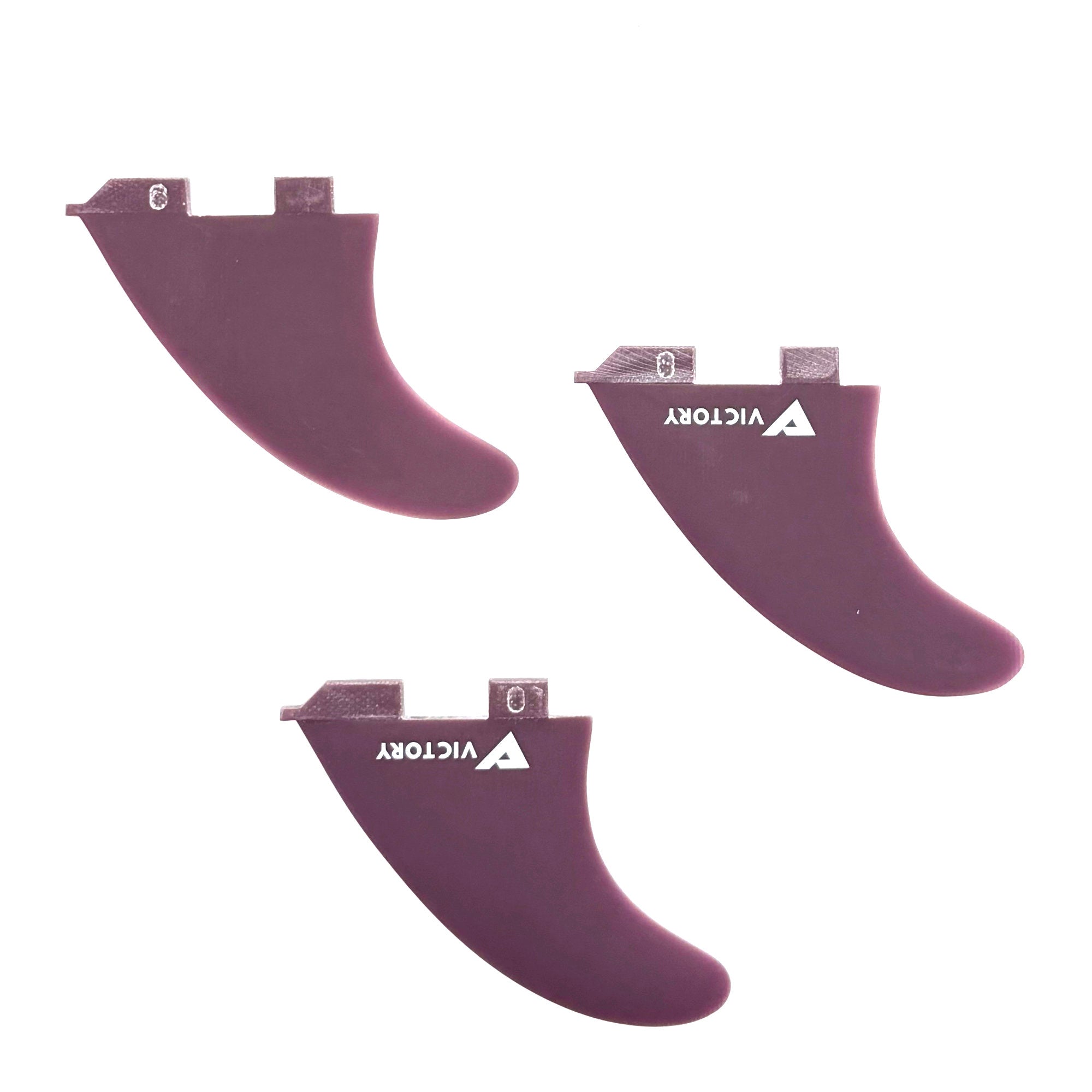 VICTORY - Juego de quillas Medium Thruster - Fibra de vidrio - Compatible con FCS 2
