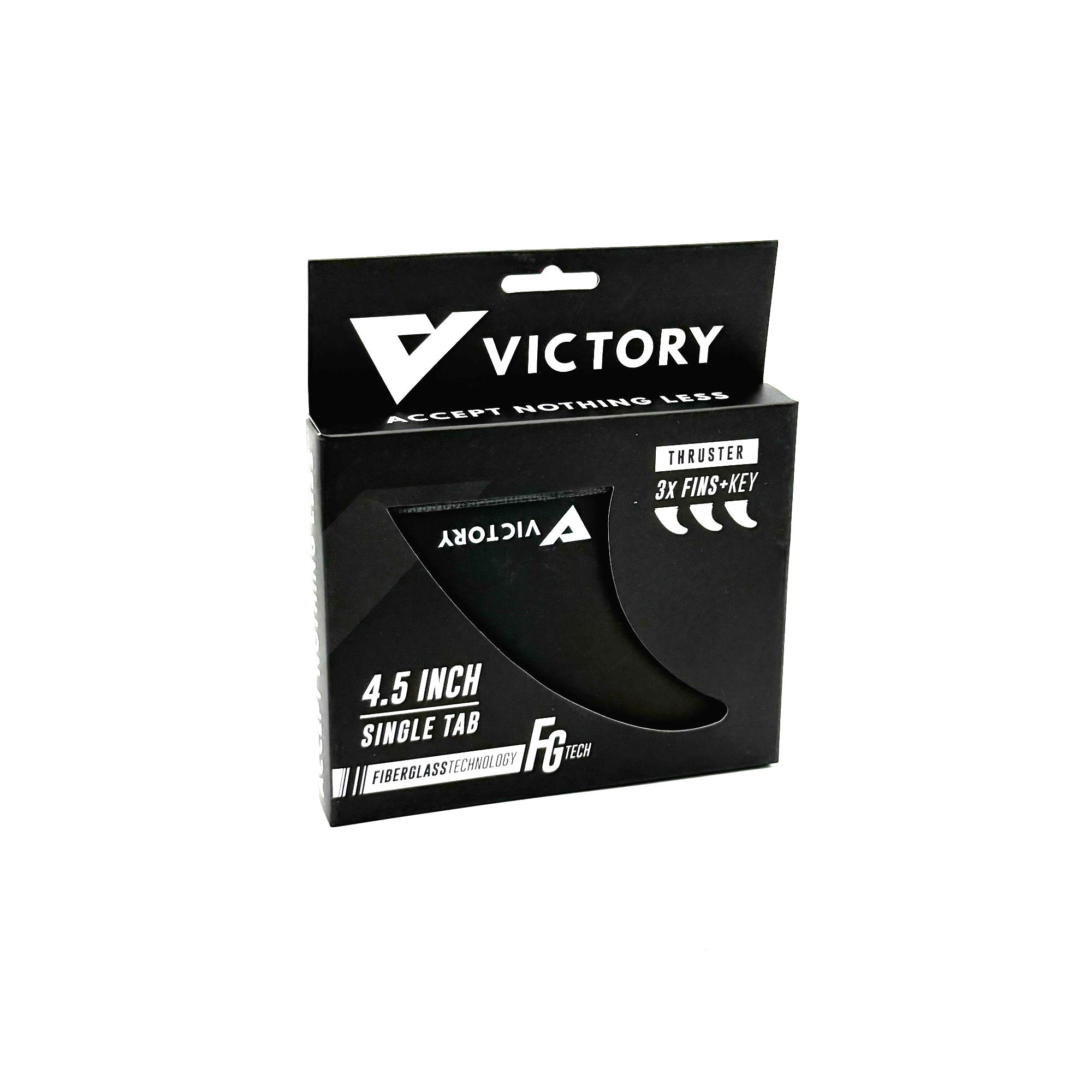 VICTORY - Juego de aletas Medium Thruster - Fibra de vidrio - Compatible con Futures
