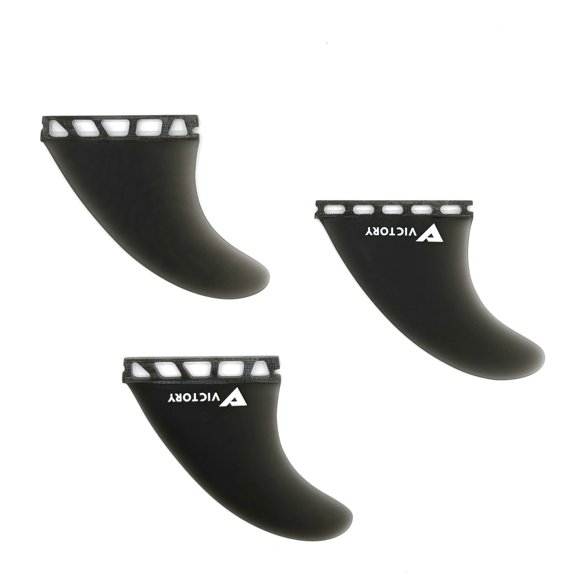 VICTORY - Juego de aletas Medium Thruster - Fibra de vidrio - Compatible con Futures