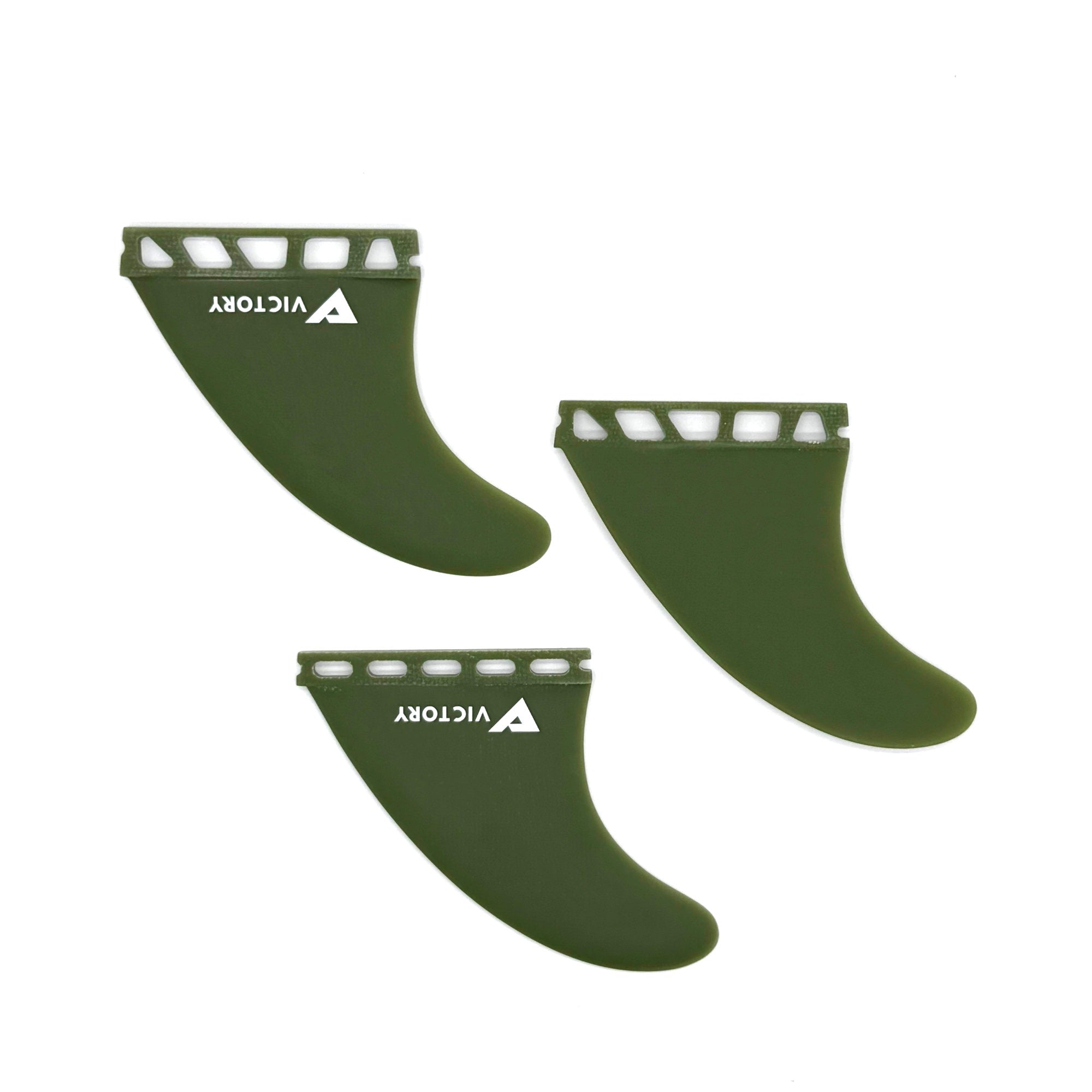 VICTORY - Juego de aletas Medium Thruster - Fibra de vidrio - Compatible con Futures