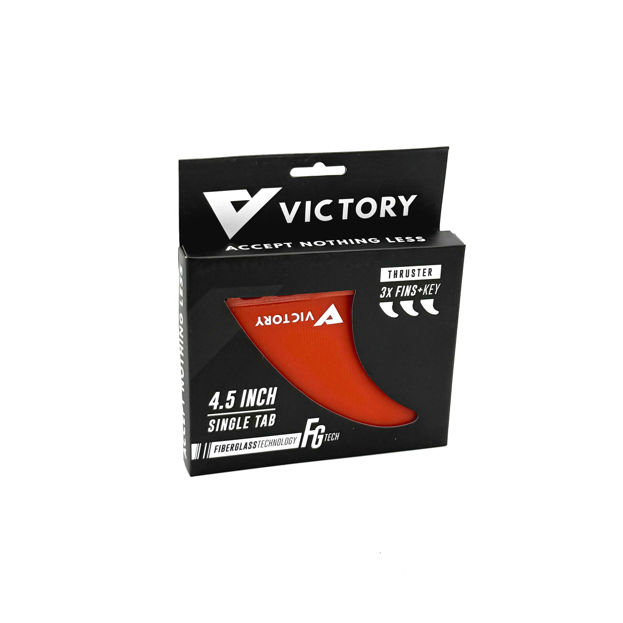 VICTORY - Juego de aletas Medium Thruster - Fibra de vidrio - Compatible con Futures