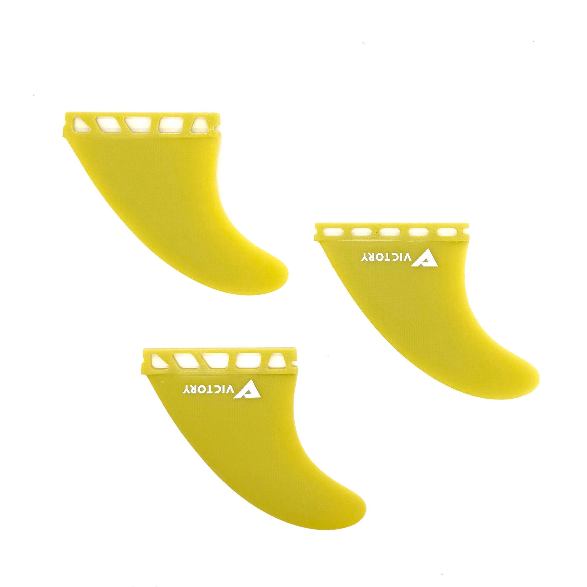 VICTORY - Juego de aletas Medium Thruster - Fibra de vidrio - Compatible con Futures