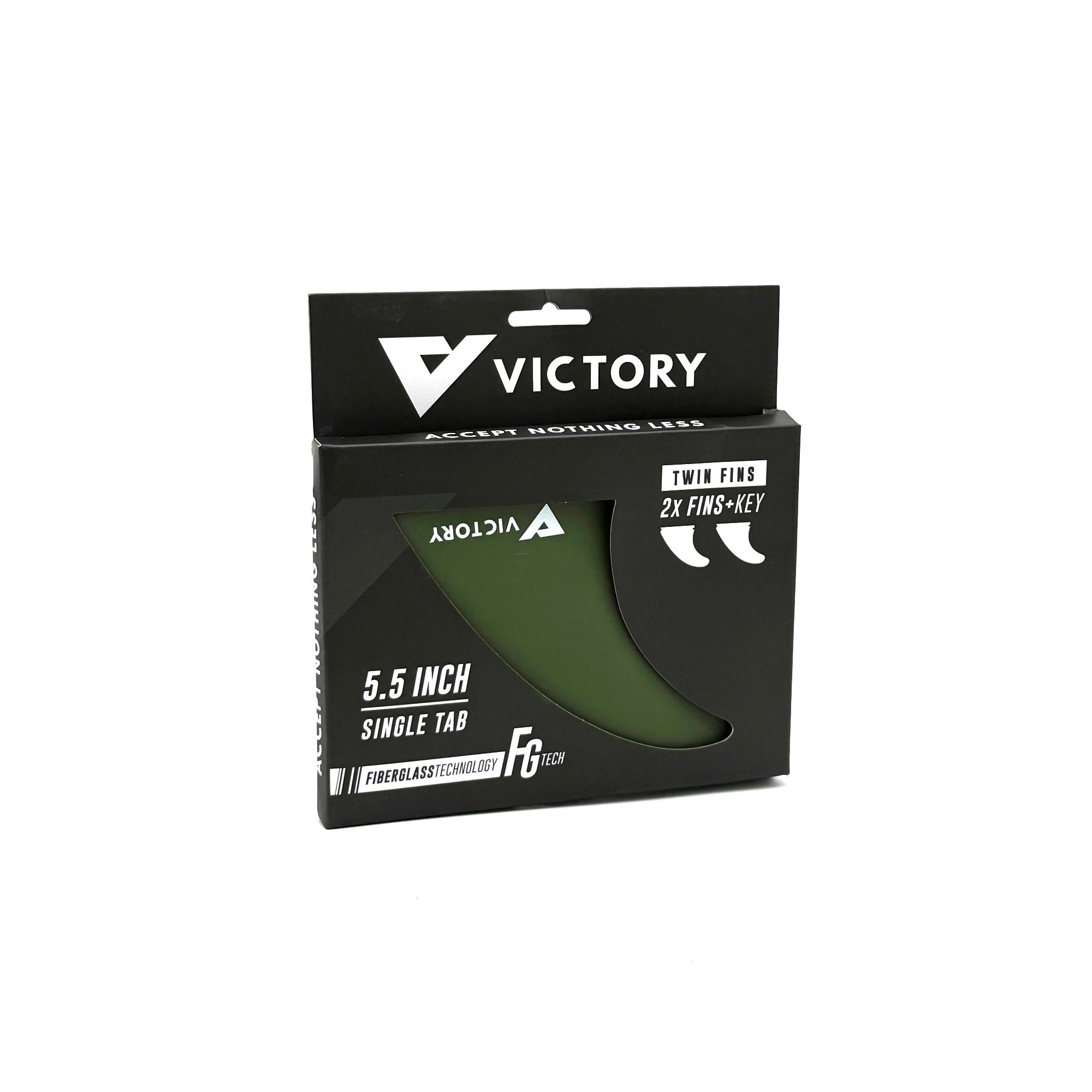 VICTORY - Quillas twin - Fiberglass - Compatible con Futures