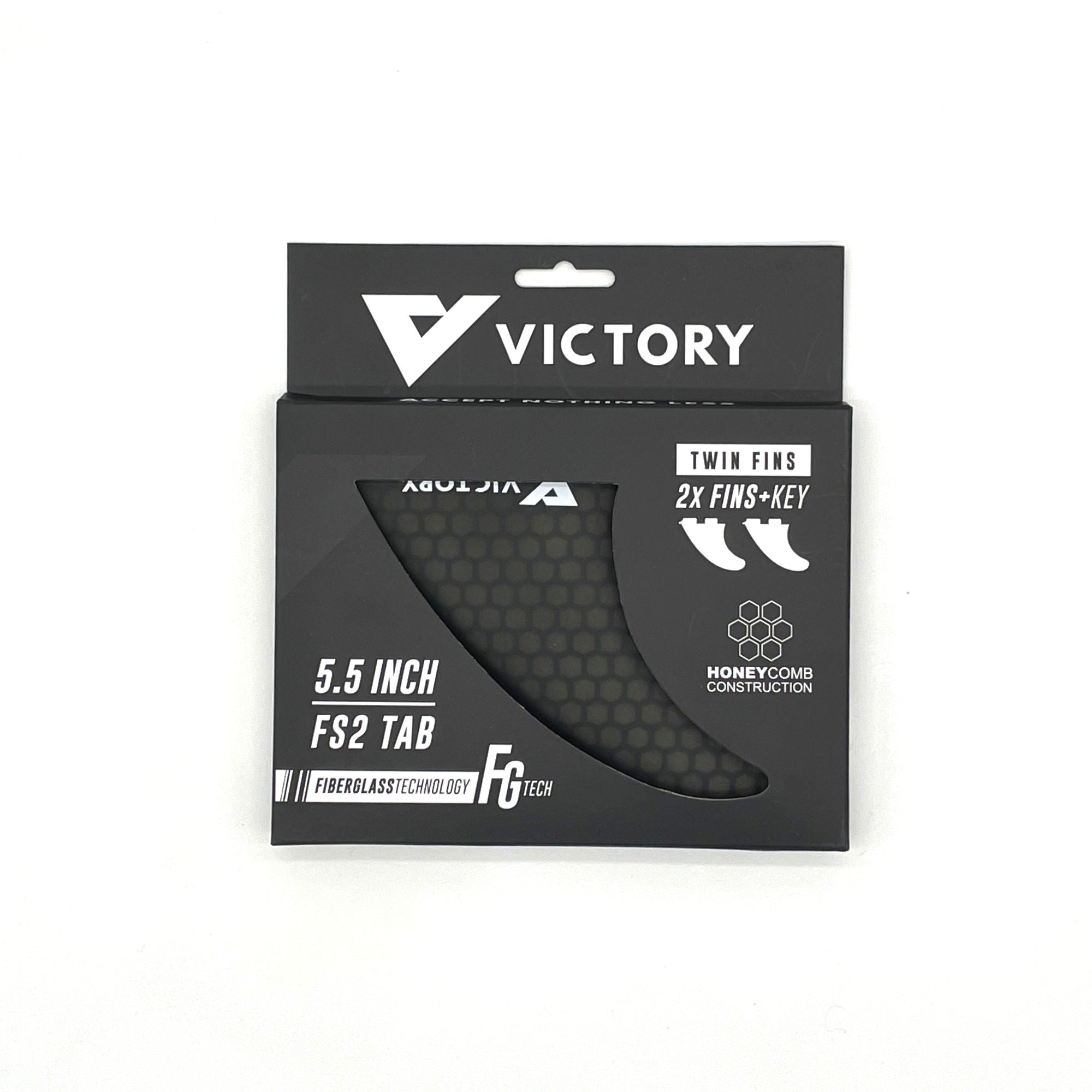 VICTORY - Quillas twin - Fiberglass - Compatible con FCS2 - Smoke