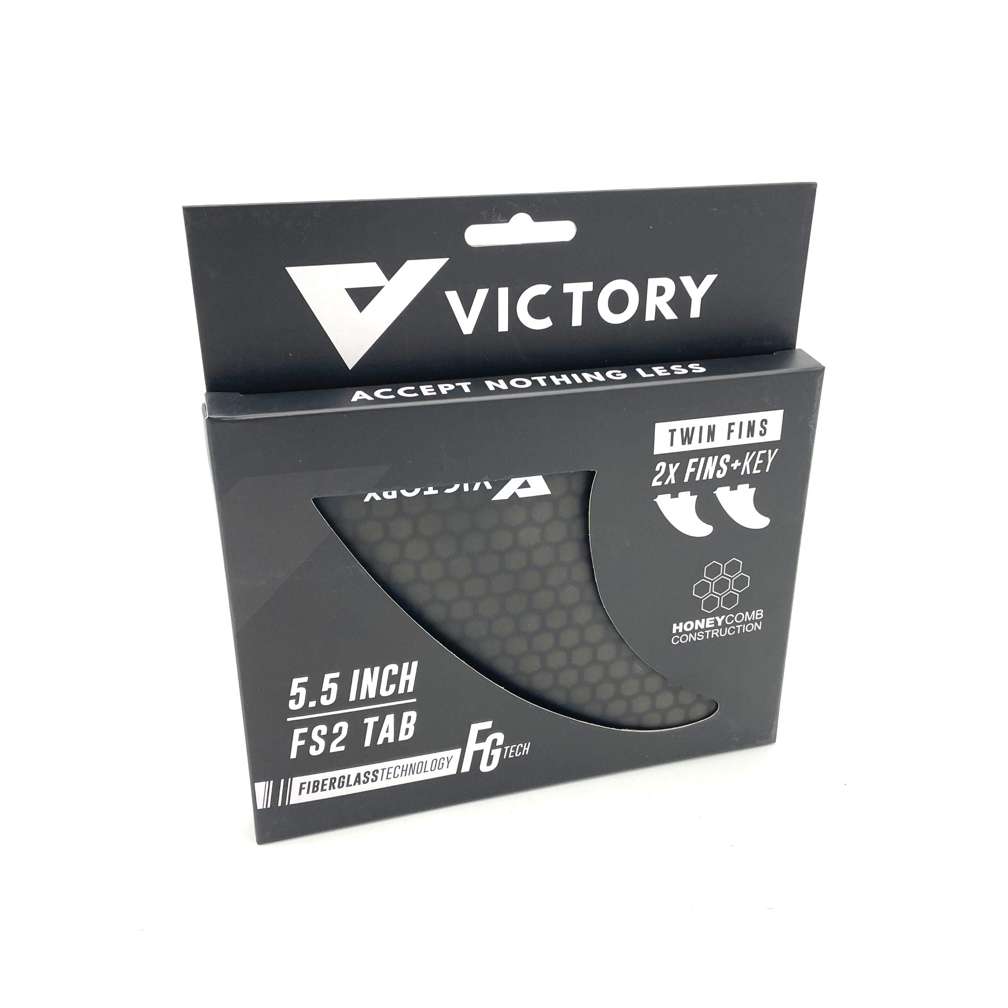 VICTORY - Quillas twin - Fiberglass - Compatible con FCS2 - Smoke