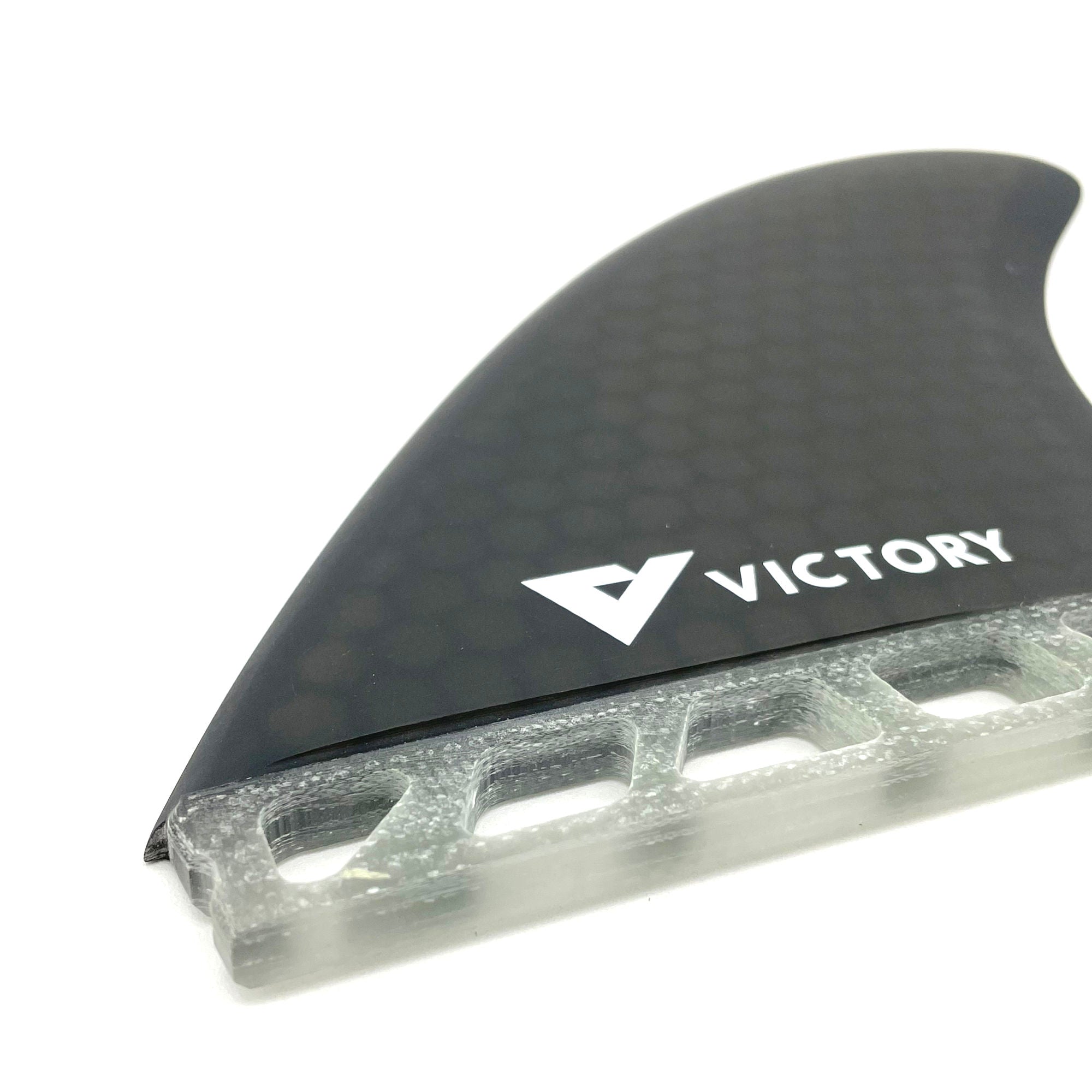 VICTORY - Twin Fins Set Fiberglass Honeycomb - Futures Compatible - Smoke