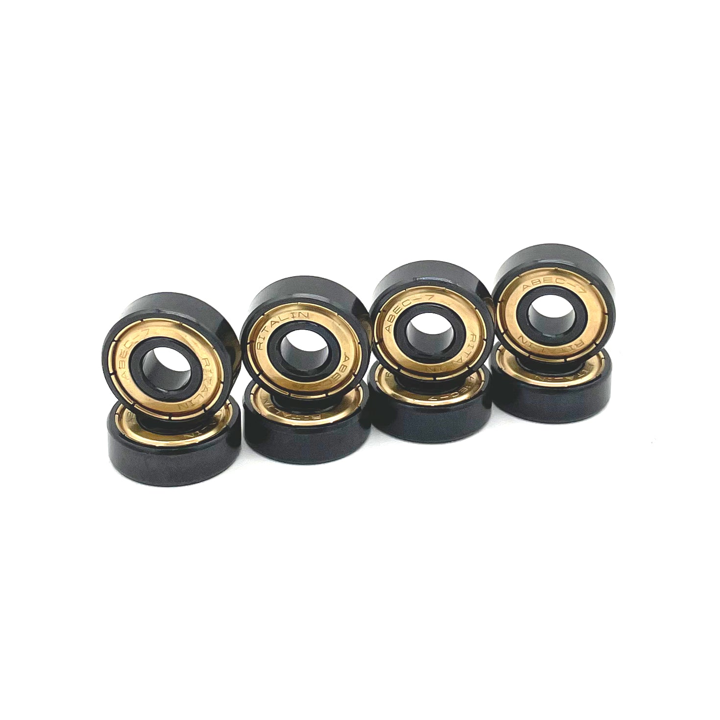YOCAHER - Skateboard Bearings- Abec 9 Ritalin - Gold
