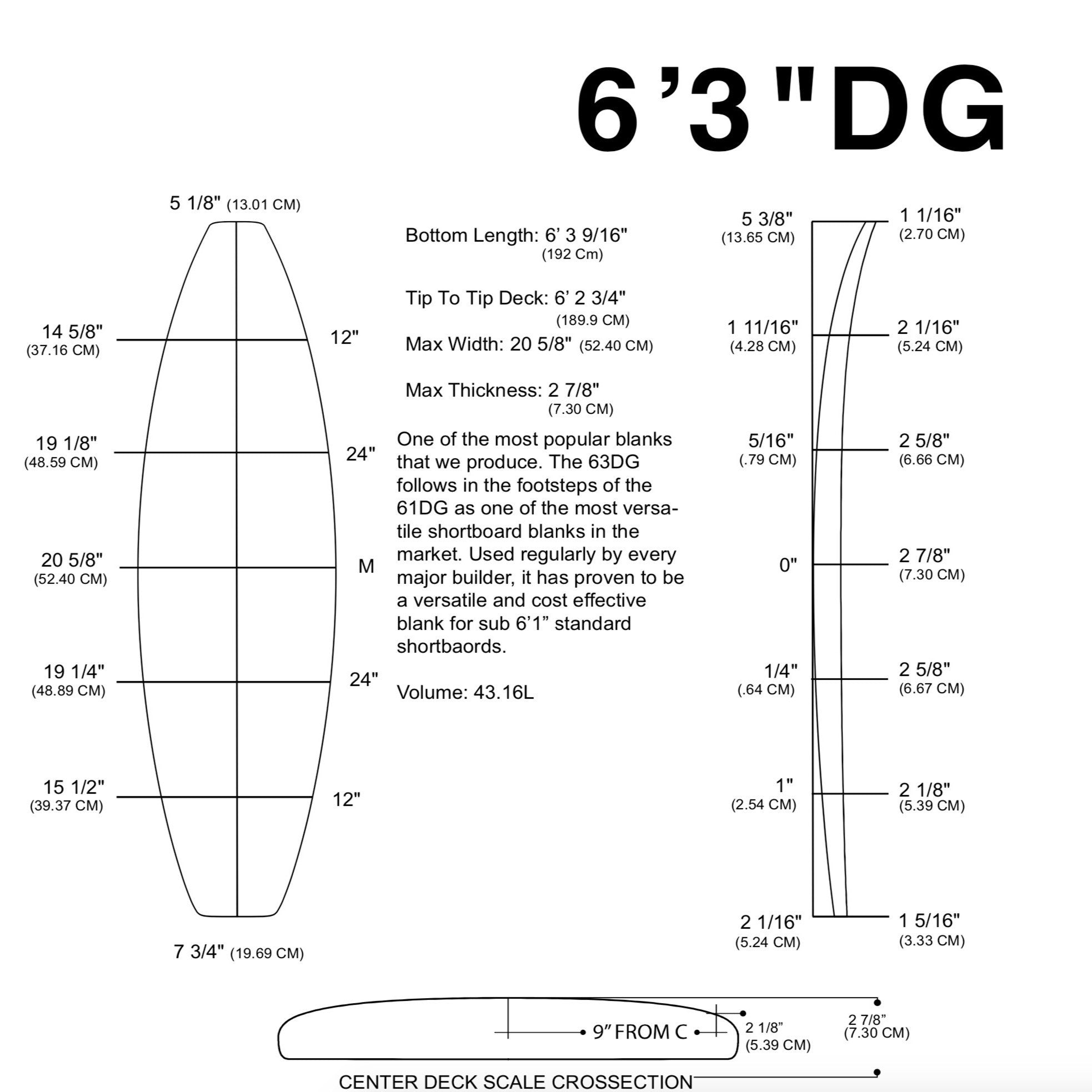 Pain de mousse MILLENNIUM - 6'3" DG RED