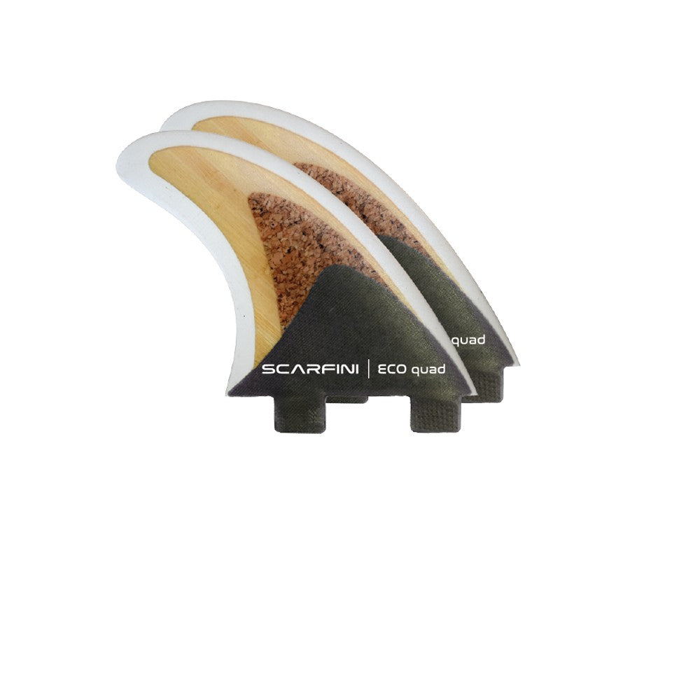 Set of 2 SCARFINI fins - QUAD REAR ECO FIBERGLASS (FCS)