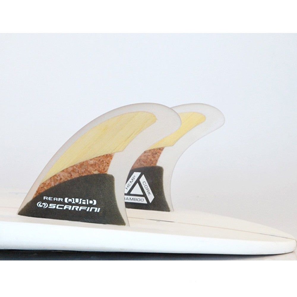 Set of 2 SCARFINI fins - QUAD REAR ECO FIBERGLASS (Futures)