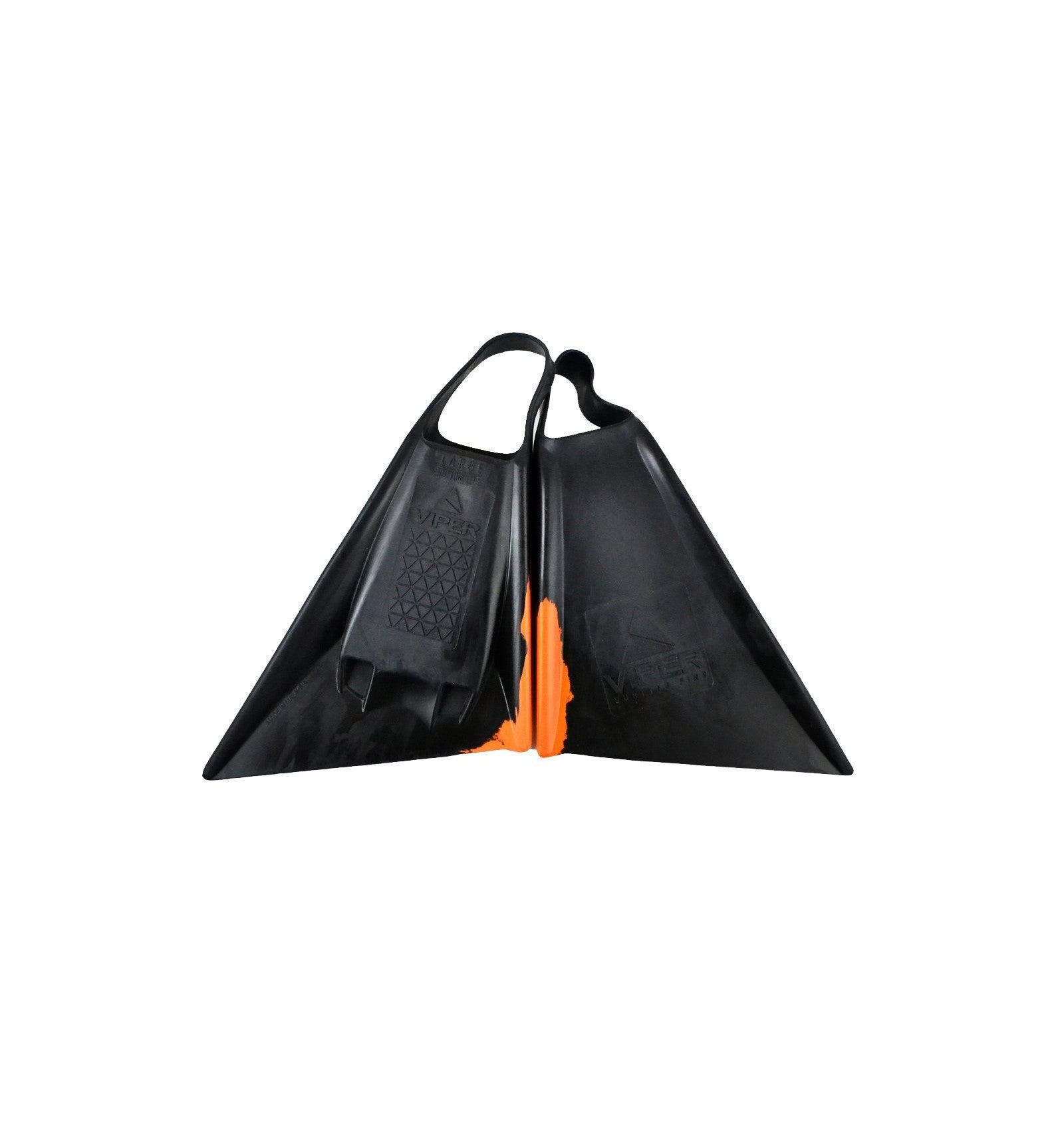 MS VIPER Delta - Bodyboard Fins - Black / Orange