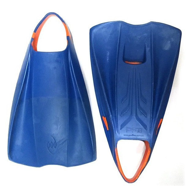 POD - PF2 - Bodyboard Fins - Blue / Orange