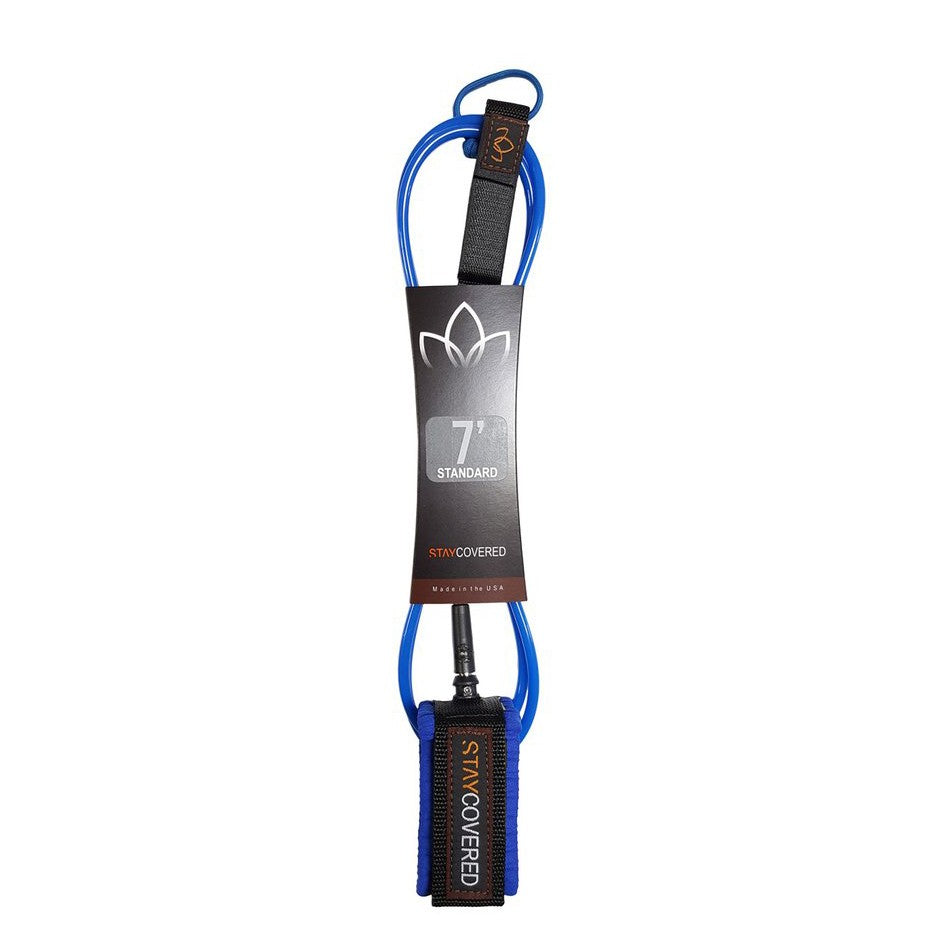 STAY COVERED - Surf leash Standard (7mm) - Blue