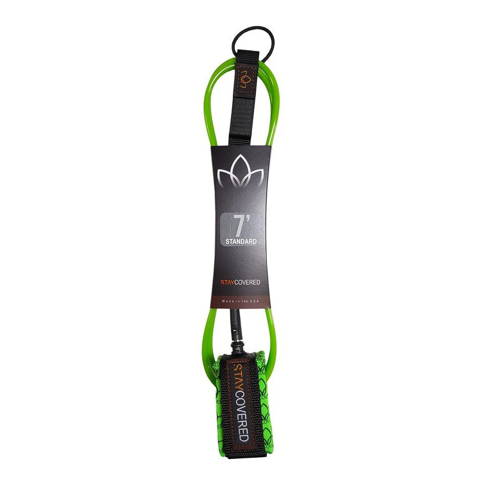 STAY COVERED - Surf Leash Standard (7mm) - Green