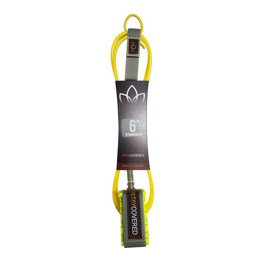 STAY COVERED - Surf Leash Standard (7mm) - Yellow