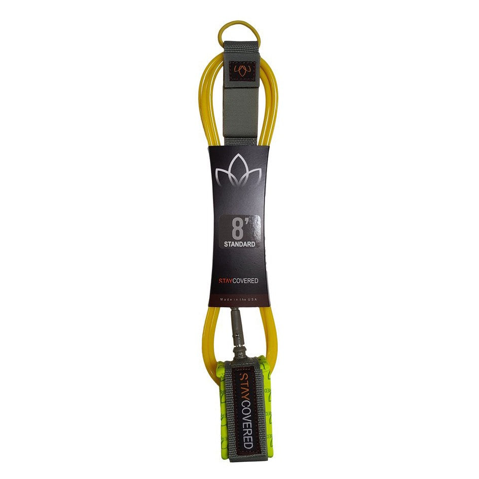 STAY COVERED - Surf Leash Standard (7mm) - Yellow