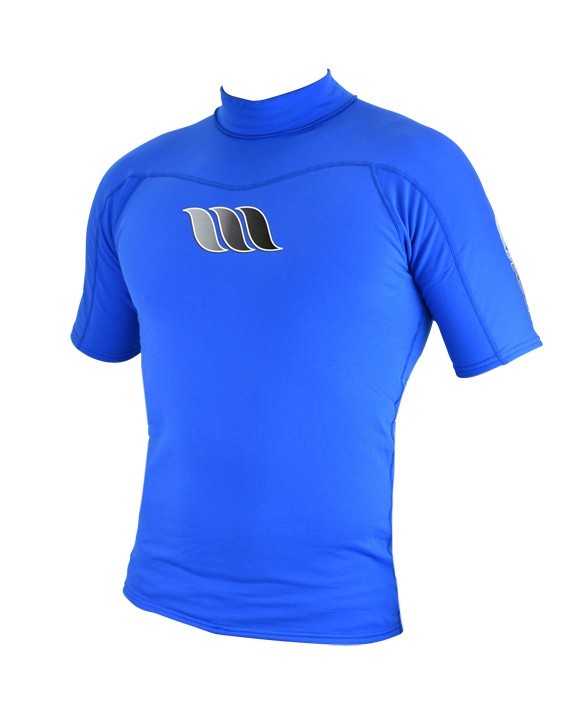 WEST - Lycra short sleeve UV Flex Rashguard - Blue