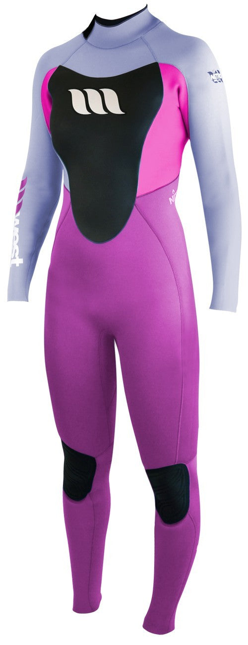 WEST - Combinaison surf femme - Nitro Lady 3/2mm back zip - Fushia