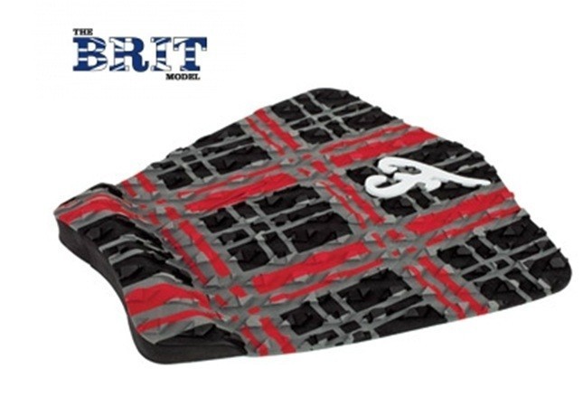 FAMOUS - Surf Pad - Brit - Black / Red / Charcoal