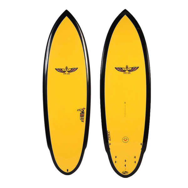 Vonsol ショートボード BOARDWORKS - Surfboard Von Sol Shadow yellow / black (epoxy)