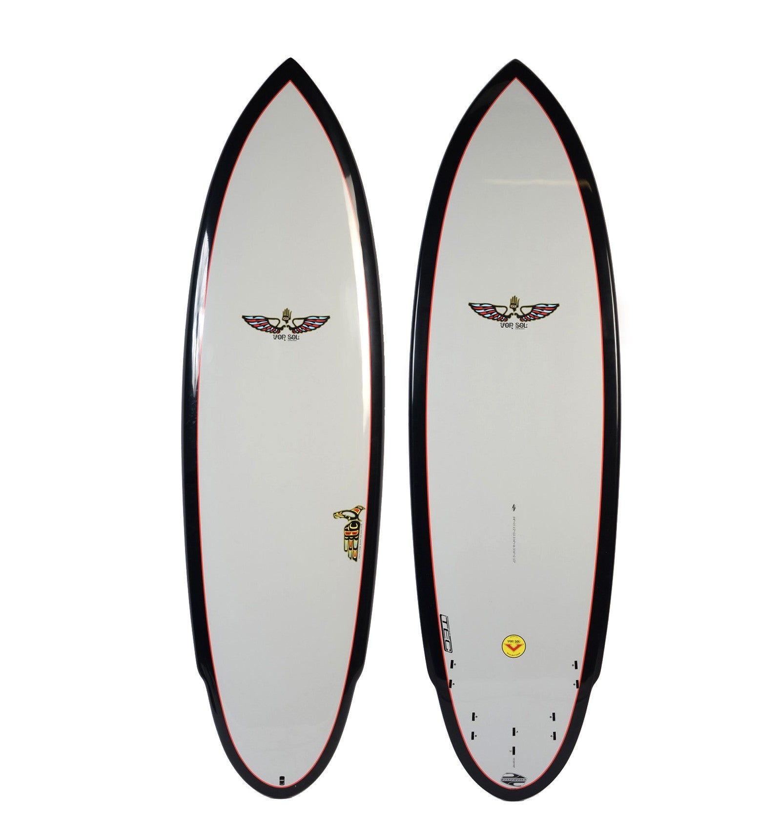 BOARDWORKS - Planche de Surf Von Sol Shadow grey / black (epoxy)