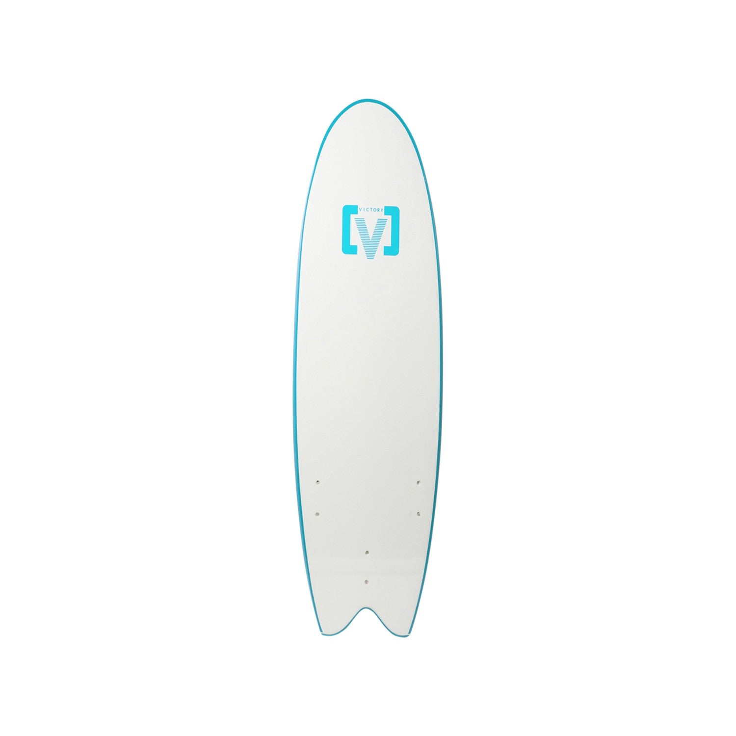 VICTORY - EPS Softboard - Foam Surfboard - Fish 6'6 - Light Blue
