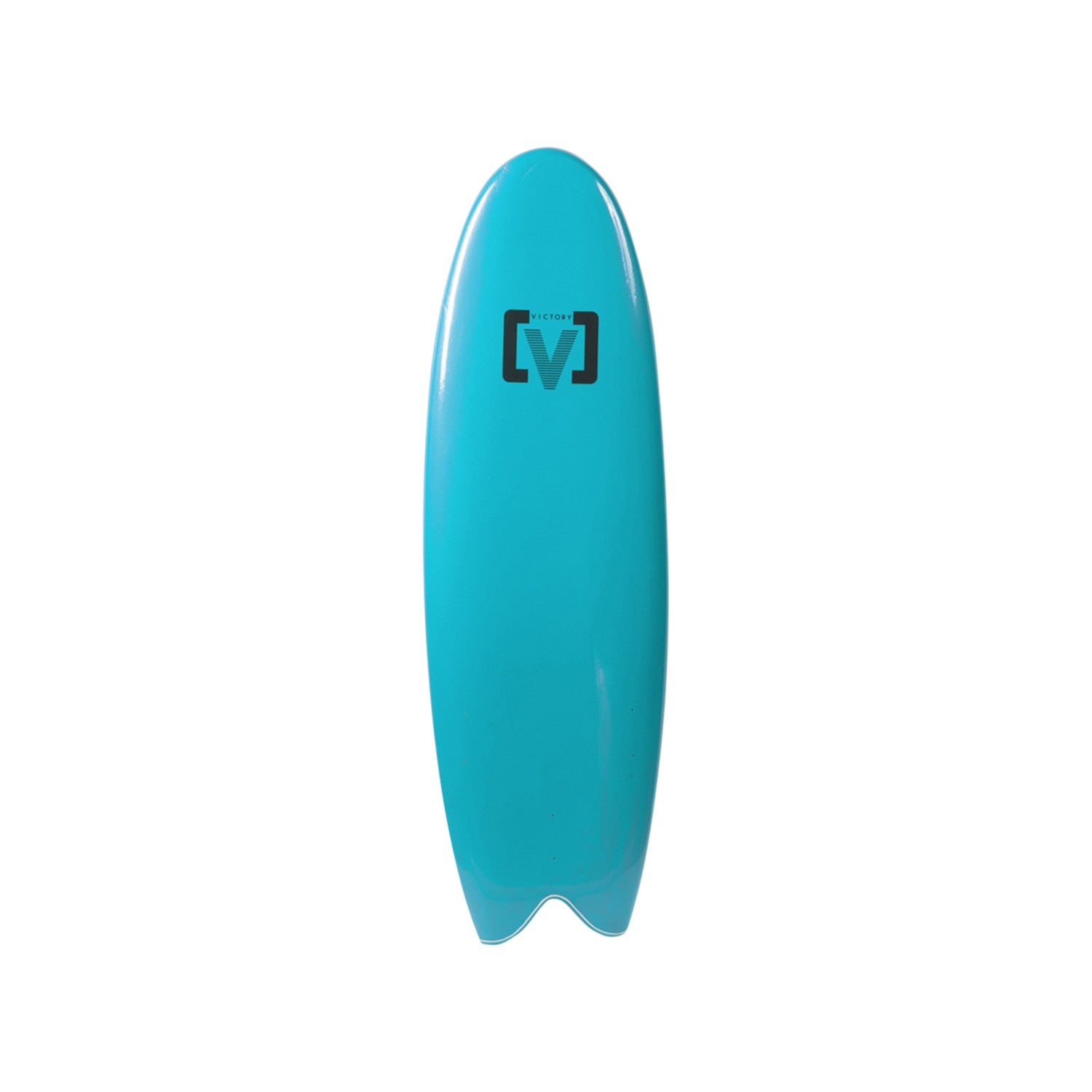 VICTORY - EPS Softboard - Foam Surfboard - Fish 5'6 - Light Blue