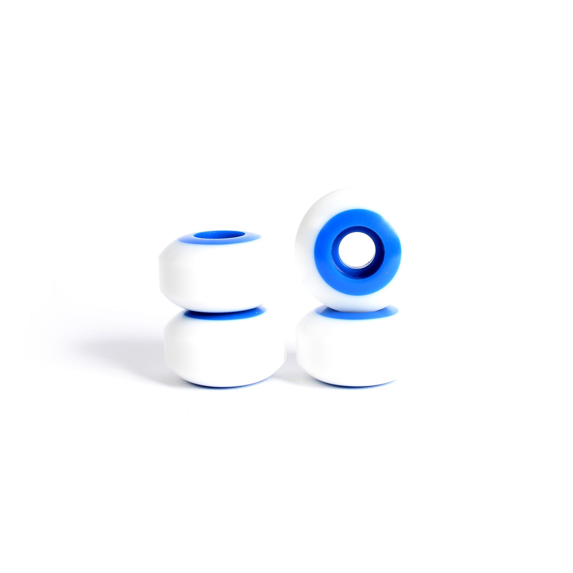 Skateboard wheels - YOCAHER 52x31mm 99a - White/Blue