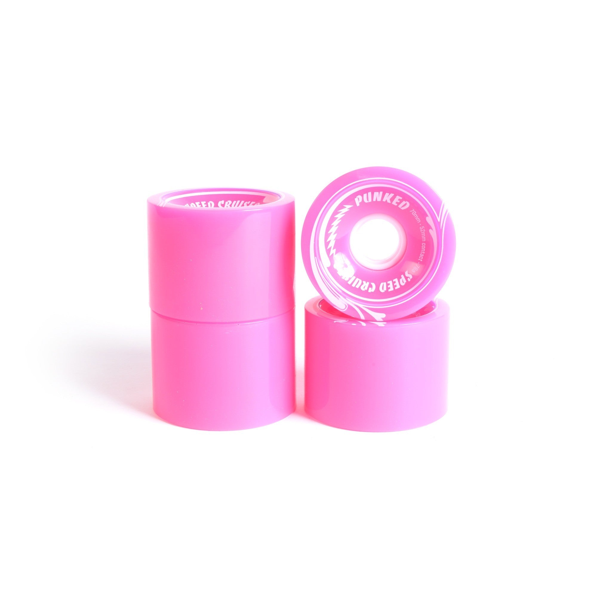 Roues skateboard - YOCAHER 70x52mm 78a - Pink