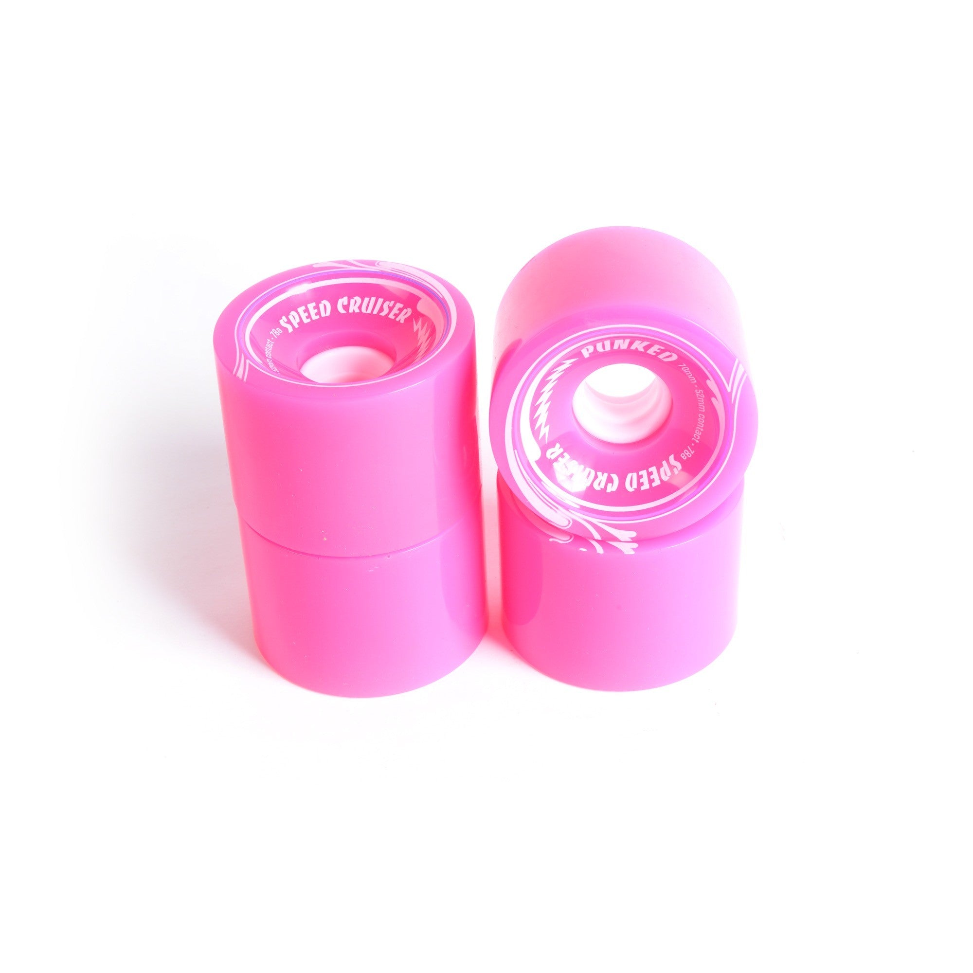 Ruedas de skate - YOCAHER 70x52mm 78a - Rosa