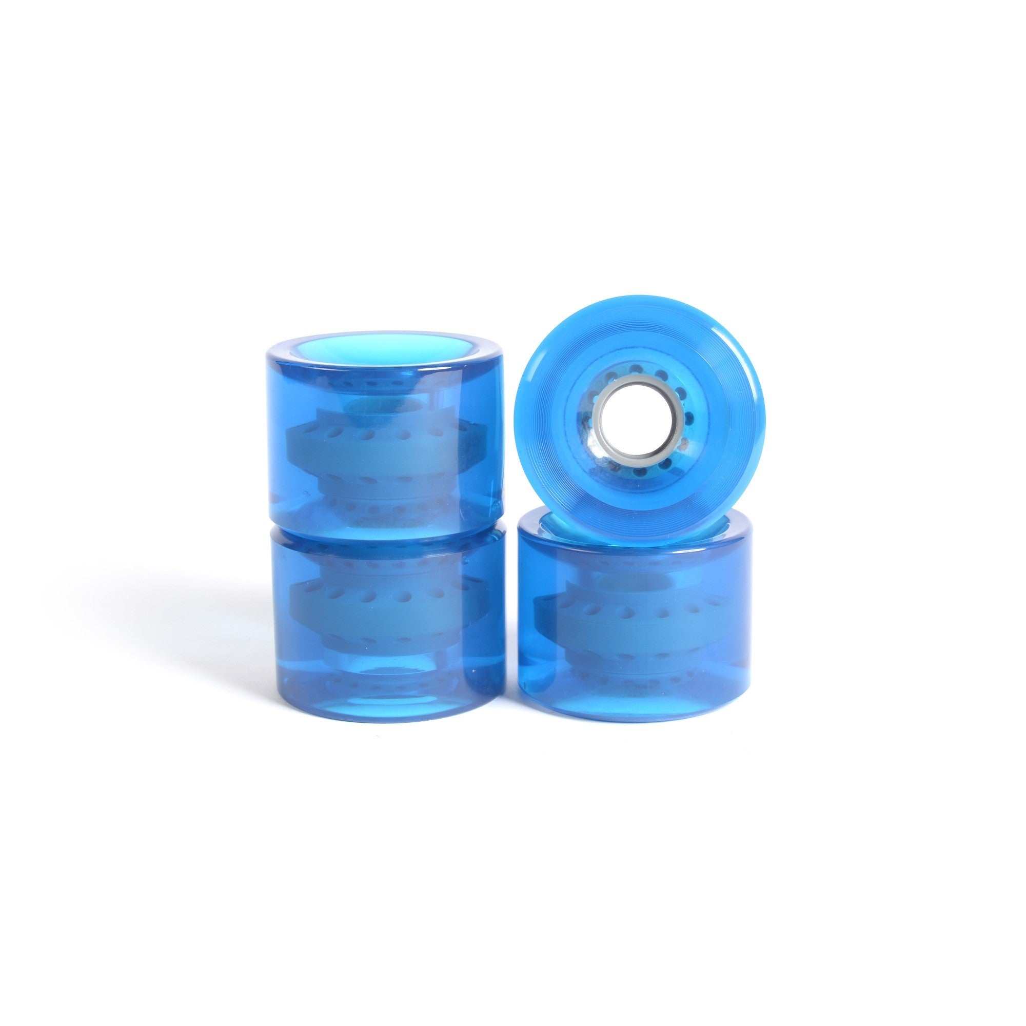 Skateboard wheels - YOCAHER 71x51mm 78a - Translucid Blue