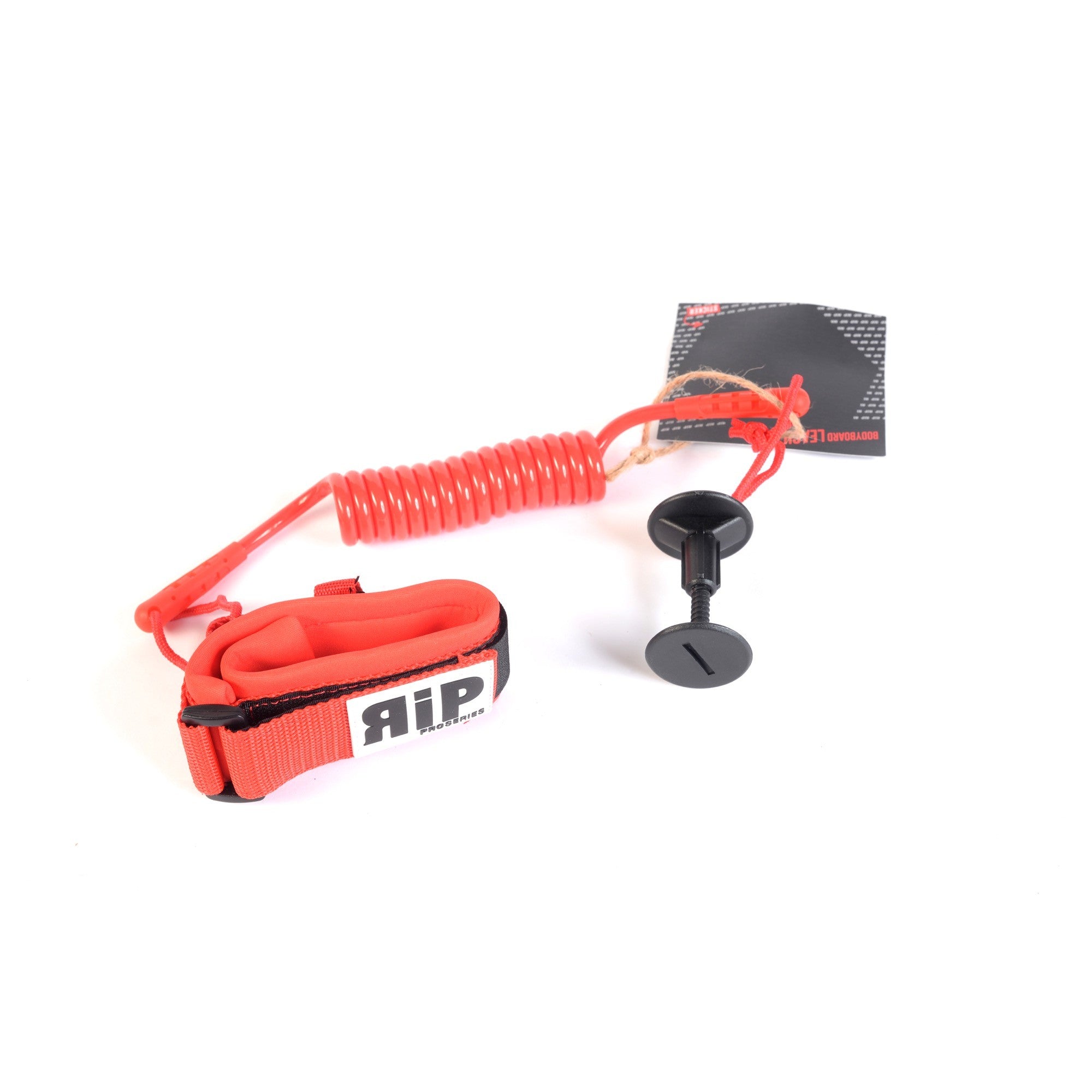 RIP - Leash Biceps Bodyboard No Swivel - Red