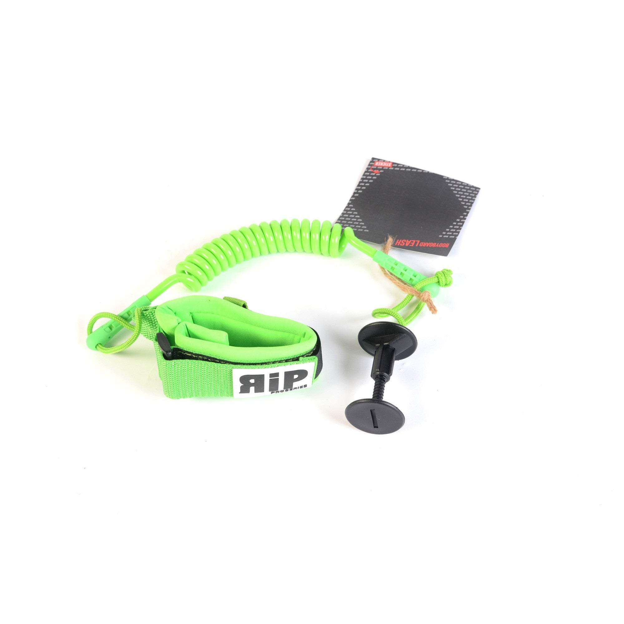 RIP - Leash Biceps Bodyboard No Swivel - Neon Green