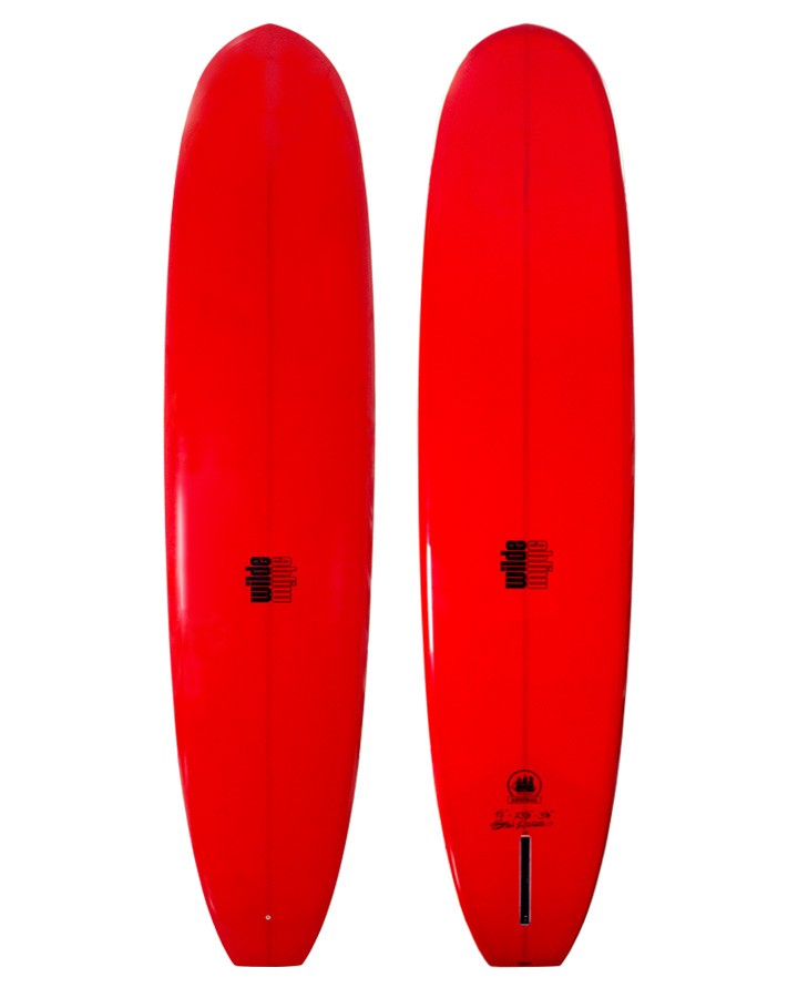 Longboard WILDE SHAPES - Admiral Square Tail 9'4 - Red (PU)