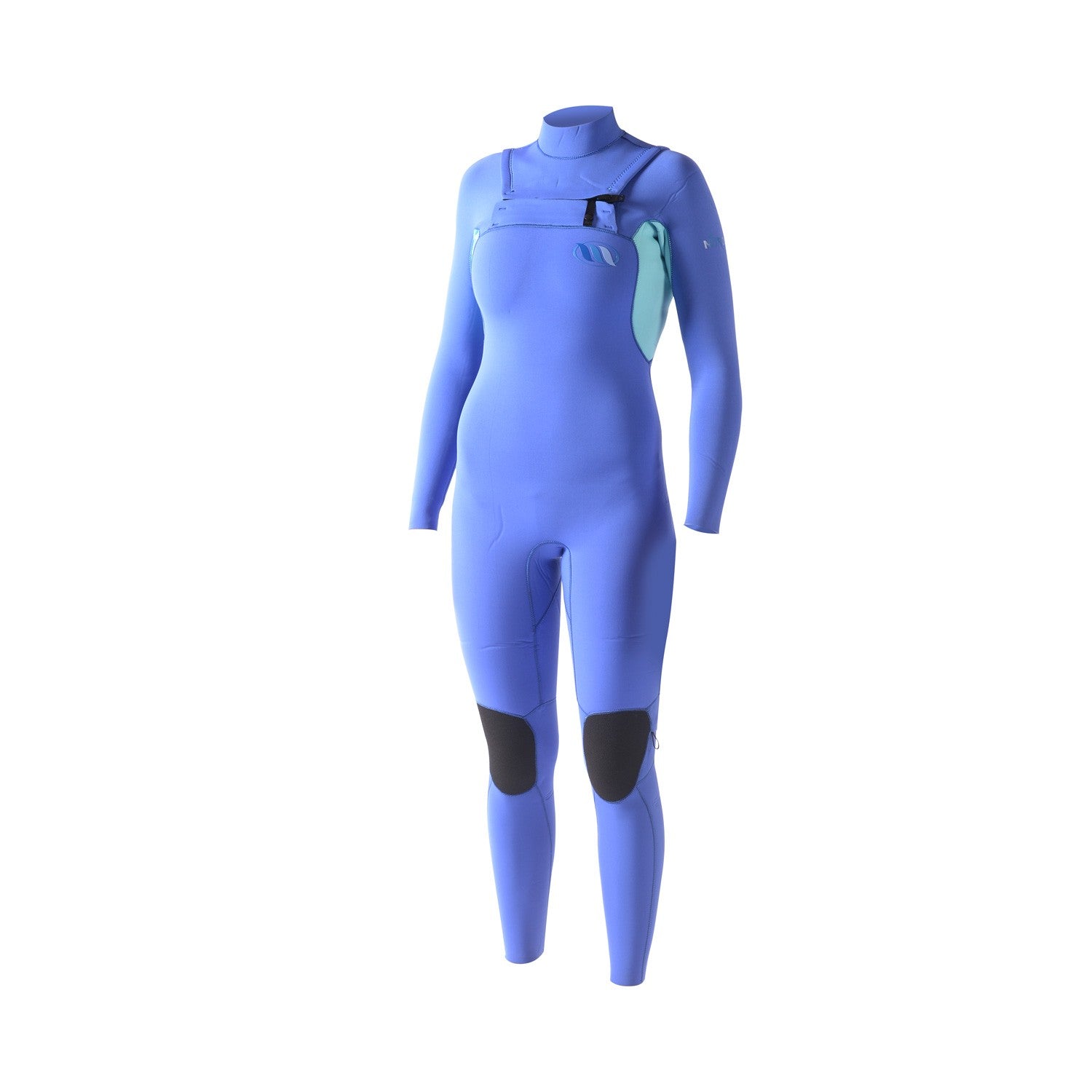 WEST - Traje de surf para mujer - Nitro Lady 3/2mm con cremallera frontal - Aqua