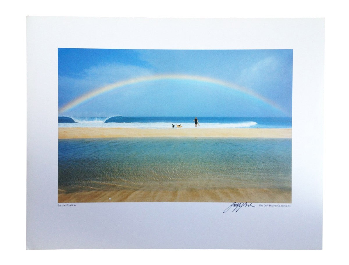 Surf Photo Poster The JEFF DIVINE Collection No 1 'Banzai Pipeline Rainbow 1979'